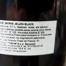 Divine Black 0,7L Jelzin Black Vodka