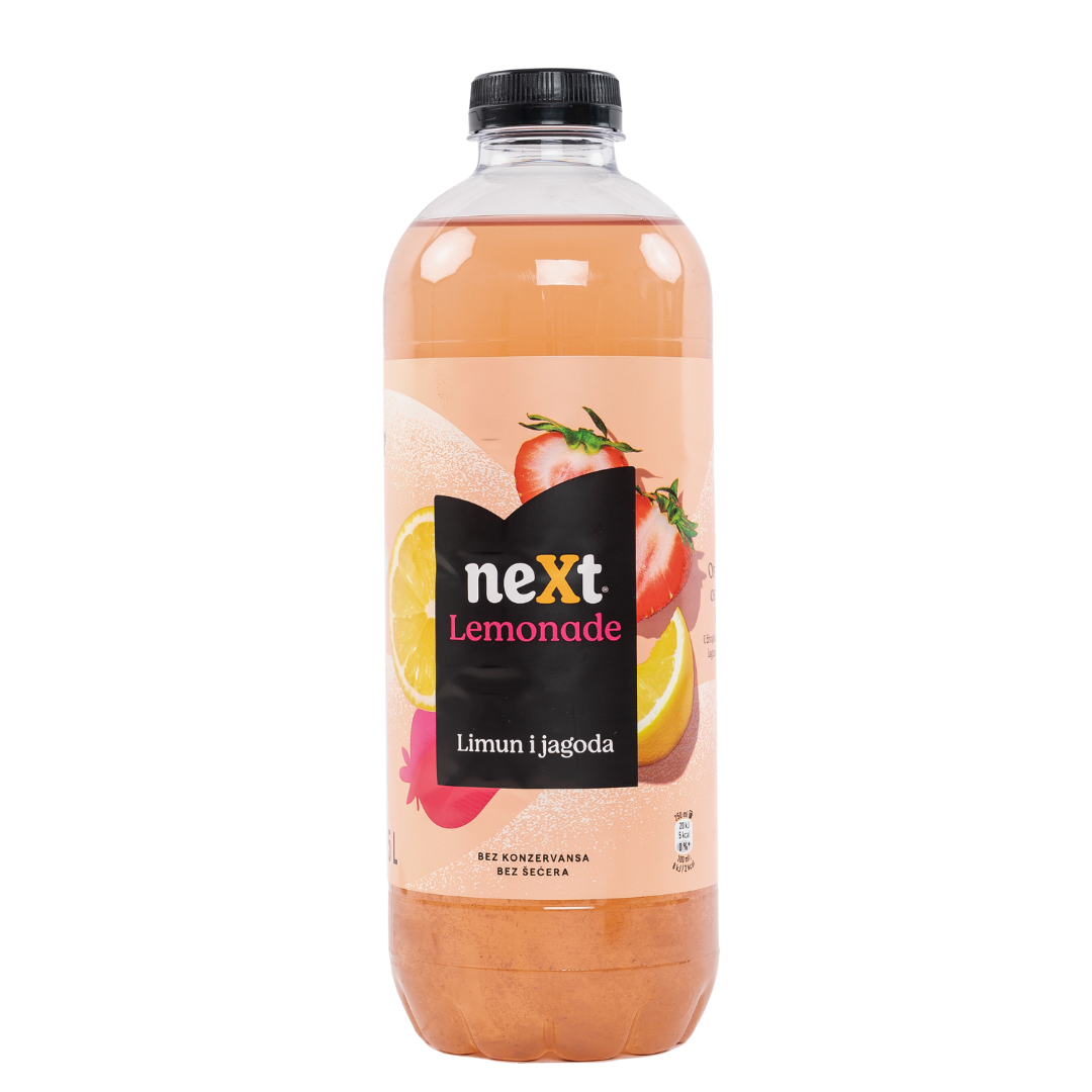 Next Lemonade Limun I Jagoda 1,25L Next Lemonade Limun I Jagoda 1.25L Paket Od 9 Komada