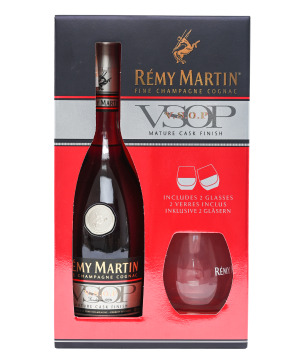 Remy Martin V.S.O.P. 0.75L + 2 Glasses
