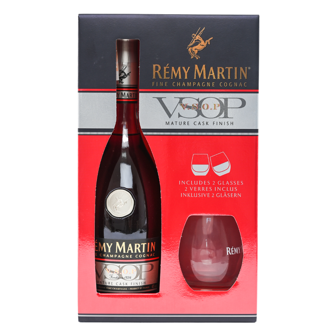Remy Martin V.s.o.p. 0,75L + 2 Čaše Remy Martin V.s.o.p. 0.75L + 2 Glasses