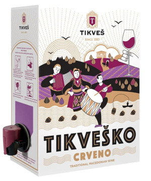 Tikveško Crveno vino Bag in box