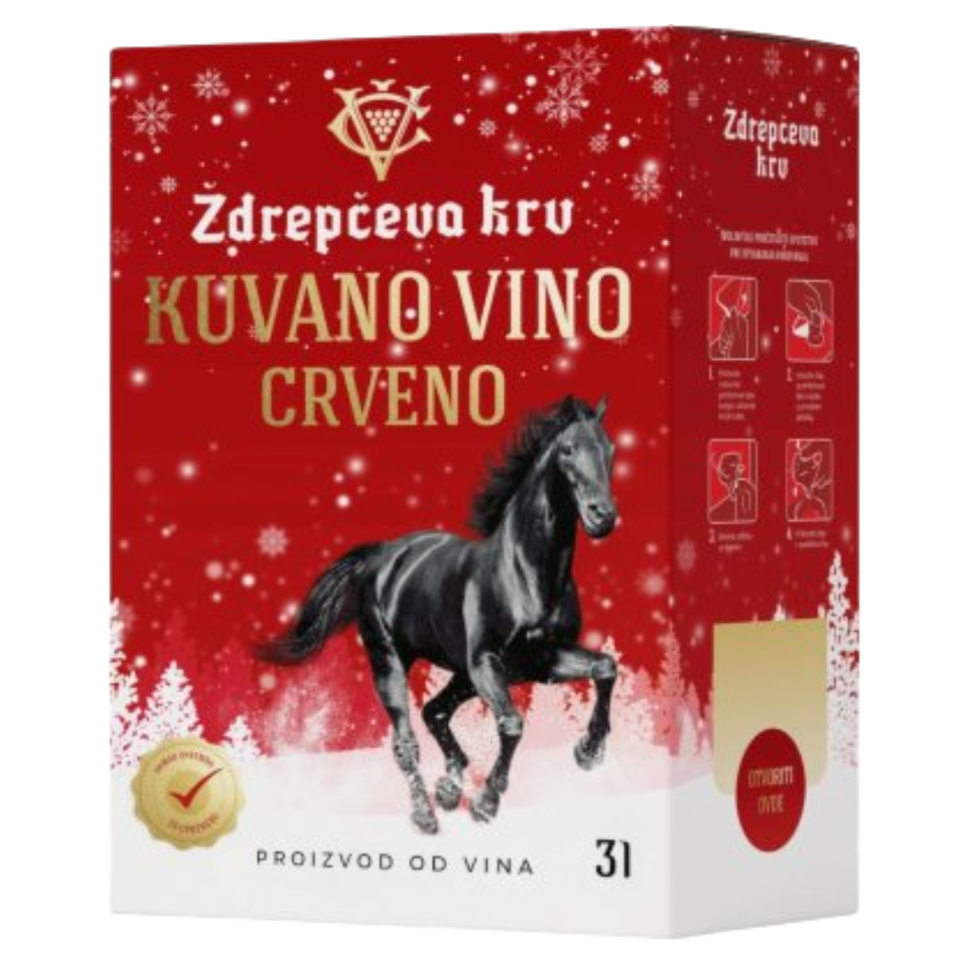 Ždrepčeva Krv – Kuvano Vino Crveno 3L Bib Ždrepčeva Krv